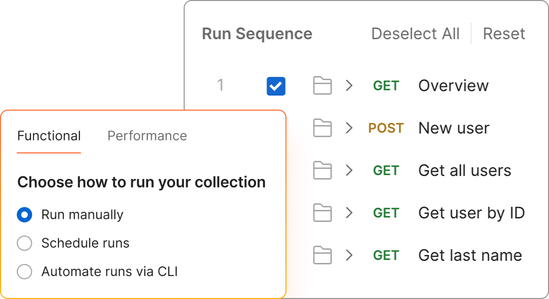 Collection Runner. Illustration.